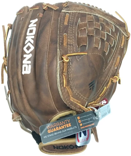13.5 Inch Nokona Walnut AMG700W Slowpitch Softball Glove 1 13.5 Inch Nokona Walnut AMG700W Slowpitch Softball Glove