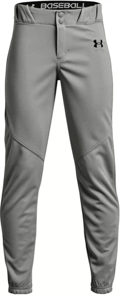 Under Armour Boy's Utility Traditional Baseball Pants -Baseball Sale Shop 1374382 BaseballGreyBlack FRT