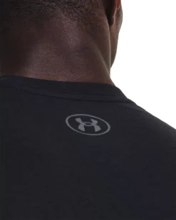 Under Armour Men's Baseball Script Short Sleeve T-Shirt -Baseball Sale Shop 1377613 001 BlackPitchGray MODDET