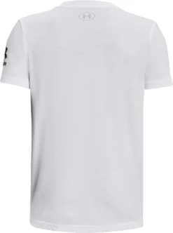 Under Armour Boys' Freedom Icon Baseball T-Shirt -Baseball Sale Shop 1377688 100 WhiteModGray BCK