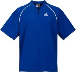 Adidas Men's Triple Stripe Short Sleeve Batting Jacket