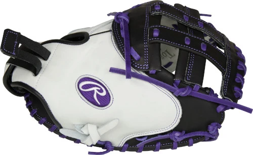 33 Inch Rawlings Liberty Advanced Color Series RLACM33FPPU Women's White/Purple/Black Fastpitch Softball Catcher Mitt 3 33 Inch Rawlings Liberty Advanced Color Series RLACM33FPPU Women's White/Purple/Black Fastpitch Softball Catcher Mitt - Image 3