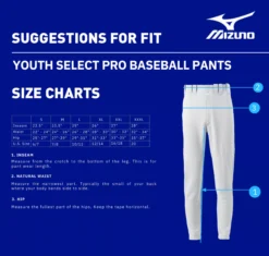 Mizuno Boys' Select Pro Baseball Pants 14 Mizuno Boys' Select Pro Baseball Pants -Baseball Sale Shop 350595 Grey DET alt1