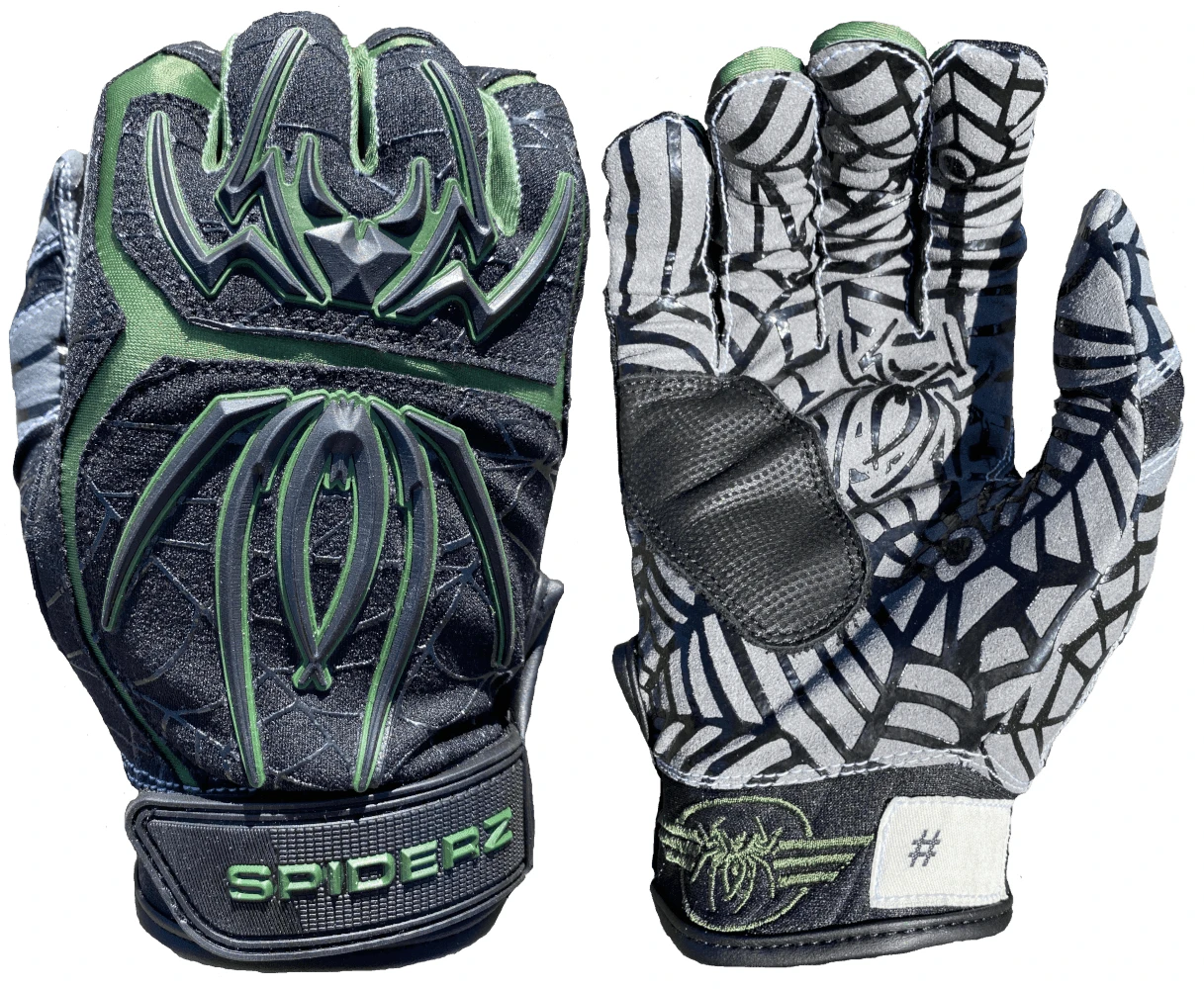 2020 Spiderz HYBRID Limited Edition Batting Gloves: "40 MIKE MIKE" 1 2020 Spiderz HYBRID Limited Edition Batting Gloves: "40 MIKE MIKE"