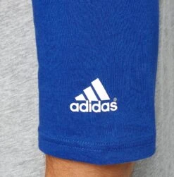 Adidas Men's Triple Stripe ¾ Sleeve Heather Baseball Shirt 8 Adidas Men's Triple Stripe ¾ Sleeve Heather Baseball Shirt -Baseball Sale Shop BBA00104H BlueSurf DET