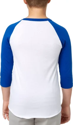 Adidas Youth Triple Stripe ¾ Sleeve Baseball Practice Shirt -Baseball Sale Shop BBA00105 SurfTheWeb BCK