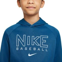 Nike Boys Therma-FIT Baseball Hoodie -Baseball Sale Shop DC8387 476 CourtBlue DET alt1