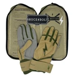 Bruce Bolt Premium Pro Military Series Long Cuff Batting Gloves: Beige -Baseball Sale Shop IMG 0884