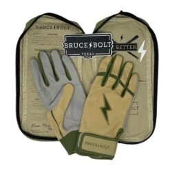 Bruce Bolt Premium Pro Military Series Short Cuff Batting Gloves: Beige -Baseball Sale Shop IMG 0887