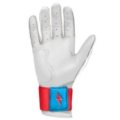 Bruce Bolt PREMIUM PRO BRINSON Series Long Cuff Batting Gloves: White -Baseball Sale Shop LC LBW PALM