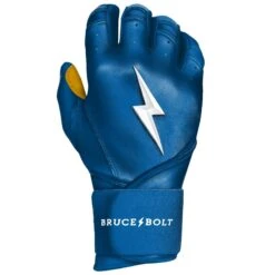 Bruce Bolt PREMIUM PRO Long Cuff Batting Gloves: Royal -Baseball Sale Shop LC ROYG RIGHT