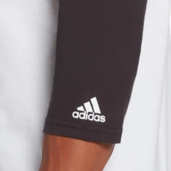 Adidas Men's Triple Stripe Graphic ¾ Sleeve Baseball Shirt -Baseball Sale Shop MBA11028 BlackFrozenRopeLogo MODDET alt2