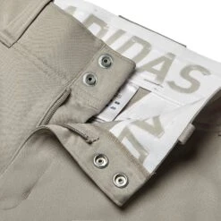 Adidas Men's Triple Stripe Open Bottom Baseball Pants -Baseball Sale Shop MBA12023 GreyBaseball DET alt1