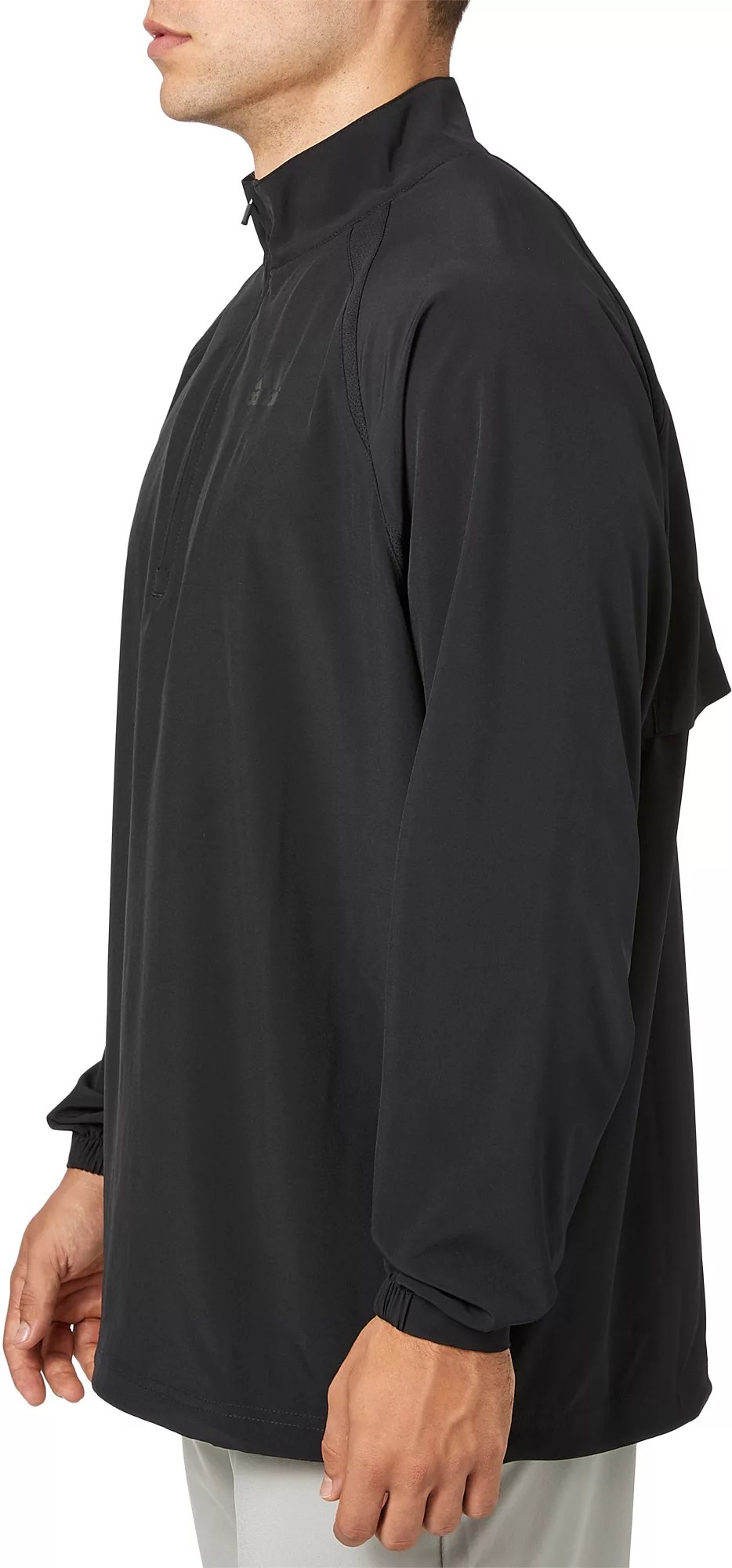 Adidas Men's Triple Stripe Long Sleeve Baseball Jacket 2 Adidas Men's Triple Stripe Long Sleeve Baseball Jacket - Image 2