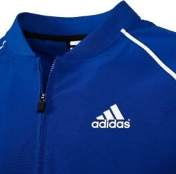 Adidas Men's Triple Stripe Short Sleeve Batting Jacket -Baseball Sale Shop MBA13011 BlueSurf DET