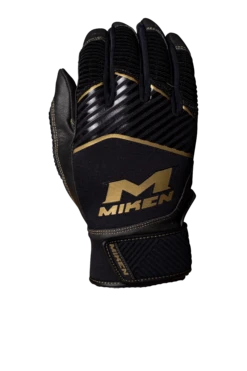 Miken Softball MK7X Adult Black And Gold Batting Gloves: MBGGLD-BLK 5 Miken Softball MK7X Adult Black And Gold Batting Gloves: MBGGLD-BLK -Baseball Sale Shop MBGGLDblack3
