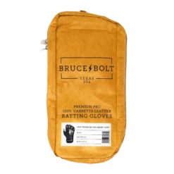 Bruce Bolt PREMIUM PRO Short Cuff Batting Gloves: Black -Baseball Sale Shop SC BLKG BAG