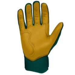 Bruce Bolt PREMIUM PRO Short Cuff Batting Gloves: GREEN -Baseball Sale Shop SC GRNG PALM