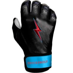 Bruce Bolt PREMIUM PRO BRINSON Series Short Cuff Batting Gloves: Black -Baseball Sale Shop SC LBB RIGHT