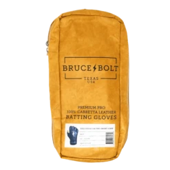 Bruce Bolt PREMIUM PRO Short Cuff Batting Gloves: Navy -Baseball Sale Shop SC NVYG BAG