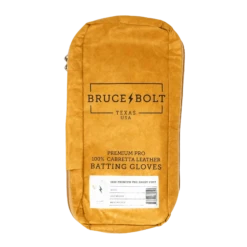 Bruce Bolt PREMIUM PRO Short Cuff Batting Gloves: White -Baseball Sale Shop SC WHTG BAG