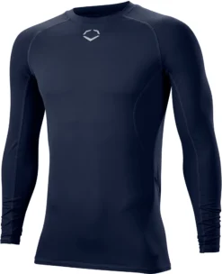 EvoShield Men's Cooling Long Sleeved T-Shirt -Baseball Sale Shop WB6014LS WB60142022XL Navy AL