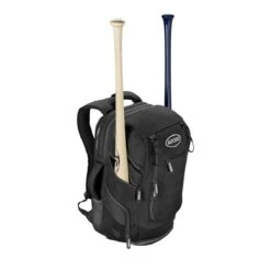 Wilson A2000 Players Backpack Bat Bag: WTA2000 -Baseball Sale Shop WTA20BPBL 1 Wilson A2000 Backpack Black Silver Front wBats.png.cq5dam.web .1200.1200
