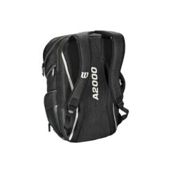 Wilson A2000 Players Backpack Bat Bag: WTA2000 -Baseball Sale Shop WTA20BPBL 3 Wilson A2000 Backpack Black Silver Back.png.cq5dam.web .1200.1200