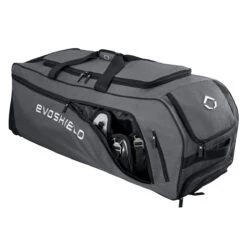 Evoshield Stone Wall Wheeled Bag (Multiple Colors): WTV9400 -Baseball Sale Shop WTV9400GY 6 Evoshield Stonewall Wheeled Bag Catcher Pocket a.png.cq5dam.web .1200.1200