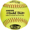 Worth 12" Super Gold Dot WSL Slowpitch Softballs (Dozen): YS44WSLS