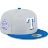 Men's Texas Rangers New Era Gray/Blue Dolphin 59FIFTY Fitted Hat