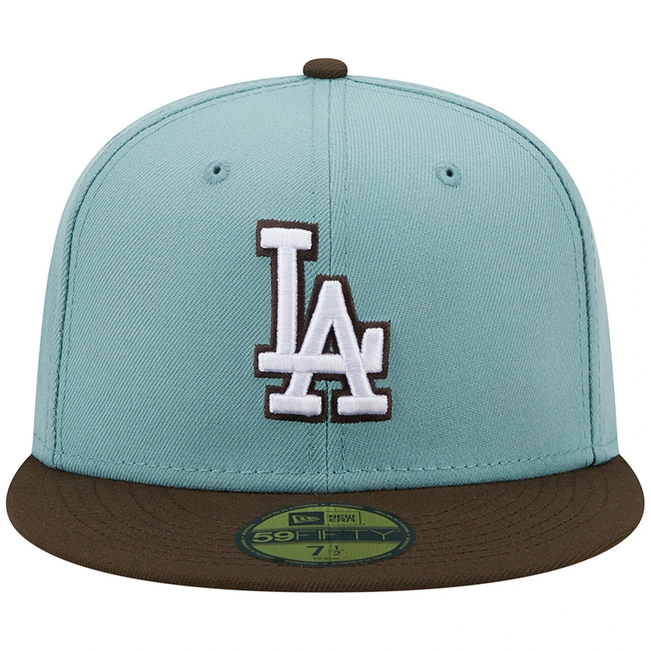 Men's Los Angeles Dodgers New Era Light Blue/Brown 1988 World Series Beach Kiss 59FIFTY Fitted Hat 2 Men's Los Angeles Dodgers New Era Light Blue/Brown 1988 World Series Beach Kiss 59FIFTY Fitted Hat - Image 2