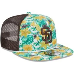 Men's San Diego Padres New Era White/Brown Tropic Floral Golfer Snapback Hat -Baseball Sale Shop brown san diego padres tropic floral golfer snapback hat ss5 p 200012987pv 3u njzswzht6inms4cdpfiqv jlv3td9mgmsejuekorsz