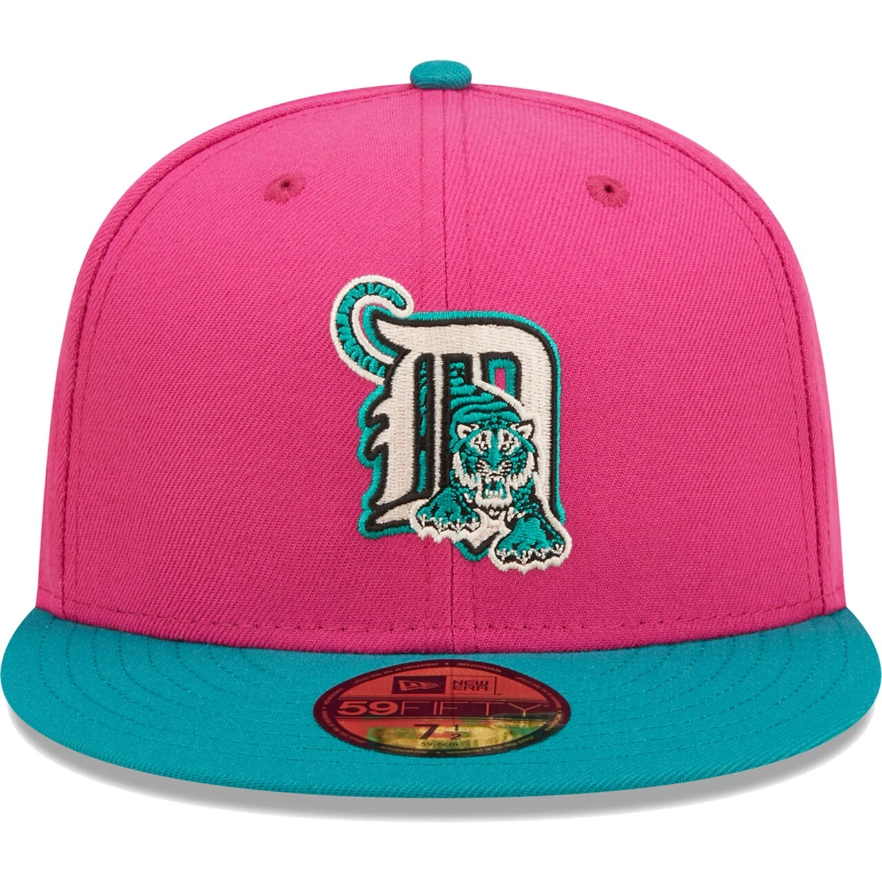 Men's Detroit Tigers New Era Pink/Green Cooperstown Collection 2005 MLB All-Star Game Passion Forest 59FIFTY Fitted Hat 2 Men's Detroit Tigers New Era Pink/Green Cooperstown Collection 2005 MLB All-Star Game Passion Forest 59FIFTY Fitted Hat - Image 2