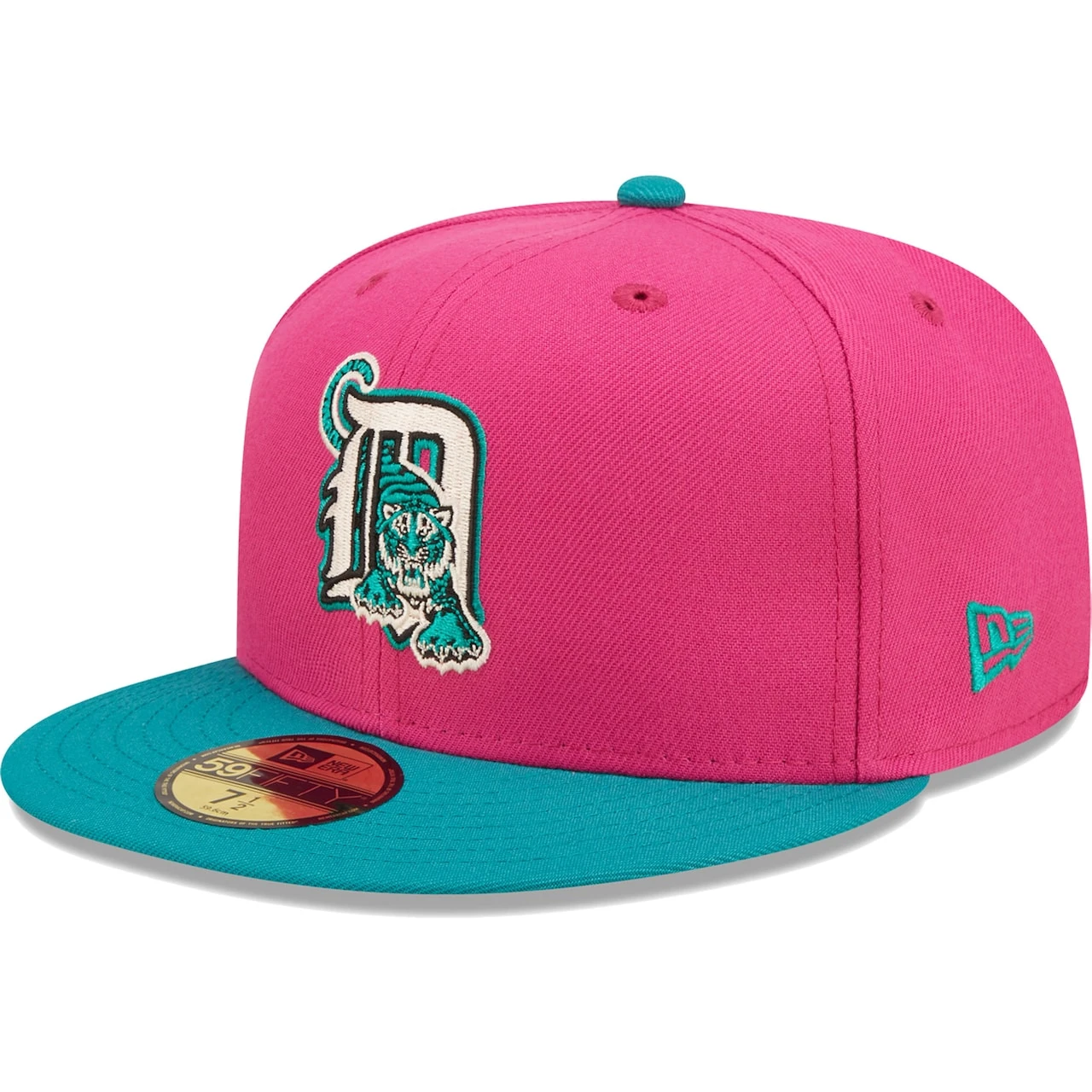 Men's Detroit Tigers New Era Pink/Green Cooperstown Collection 2005 MLB All-Star Game Passion Forest 59FIFTY Fitted Hat 3 Men's Detroit Tigers New Era Pink/Green Cooperstown Collection 2005 MLB All-Star Game Passion Forest 59FIFTY Fitted Hat - Image 3