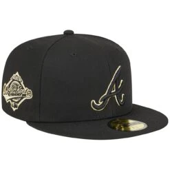 Men's Atlanta Braves New Era Black 2023 59FIFTY Day Fitted Hat