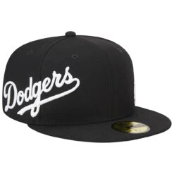 Men's Los Angeles Dodgers New Era Black Jersey 59FIFTY Fitted Hat