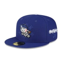 Men's Los Angeles Dodgers New Era Born X Raised Royal Mr. Cartoon 59FIFTY Fitted Hat