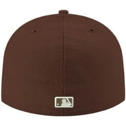 Men's New York Yankees New Era Brown White Logo 59FIFTY Fitted Hat -Baseball Sale Shop mens new era brown new york yankees white logo 59fifty fitted hat pi4208000 altimages ff 4208674 b31f0400c1e4eba0dcadalt4 full