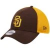 Men's San Diego Padres New Era Brown Shadow Neo 39THIRTY Flex Hat
