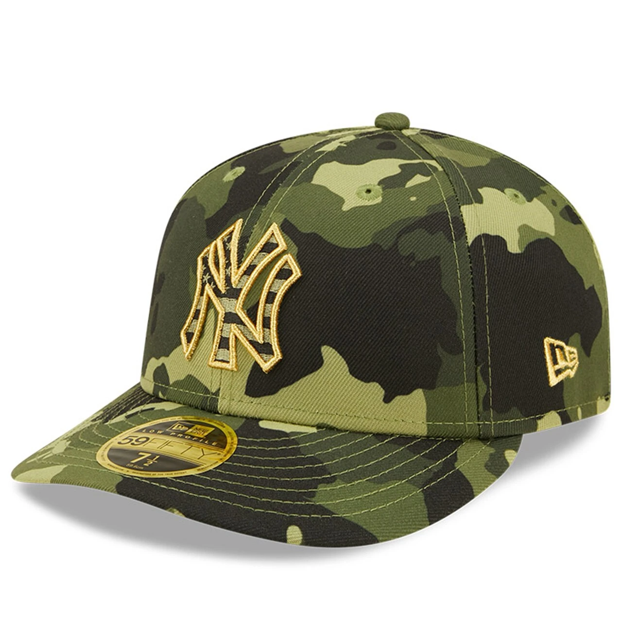 Men's New York Yankees New Era Camo 2022 Armed Forces Day On-Field Low Profile 59FIFTY 3 Men's New York Yankees New Era Camo 2022 Armed Forces Day On-Field Low Profile 59FIFTY - Image 3