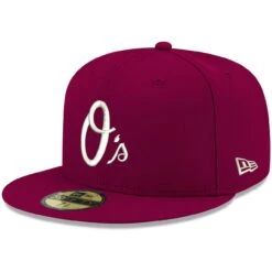 Men's Baltimore Orioles New Era Cardinal White Logo 59FIFTY Fitted Hat