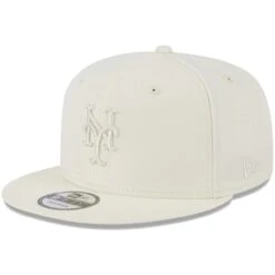 Men's New York Mets New Era Cream Spring Color Basic 9FIFTY Snapback Hat