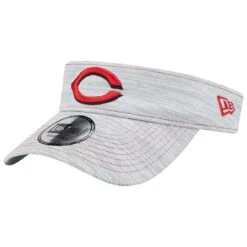 Men's Cincinnati Reds New Era Gray Adjustable Visor
