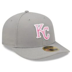 Men's Kansas City Royals New Era Gray 2022 Mother's Day On-Field Low Profile 59FIFTY Fitted Hat -Baseball Sale Shop mens new era gray kansas city royals 2022 mothers day on field low profile 59fifty fitted hat pi4459000 altimages ff 4459314 7c2d31cf249e14b708e6alt3 full
