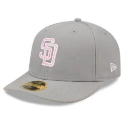 Men's San Diego Padres New Era Gray 2022 Mother's Day On-Field Low Profile 59FIFTY Fitted Hat