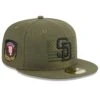 Men's San Diego Padres New Era Green 2023 Armed Forces Day On-Field 59FIFTY Fitted Hat