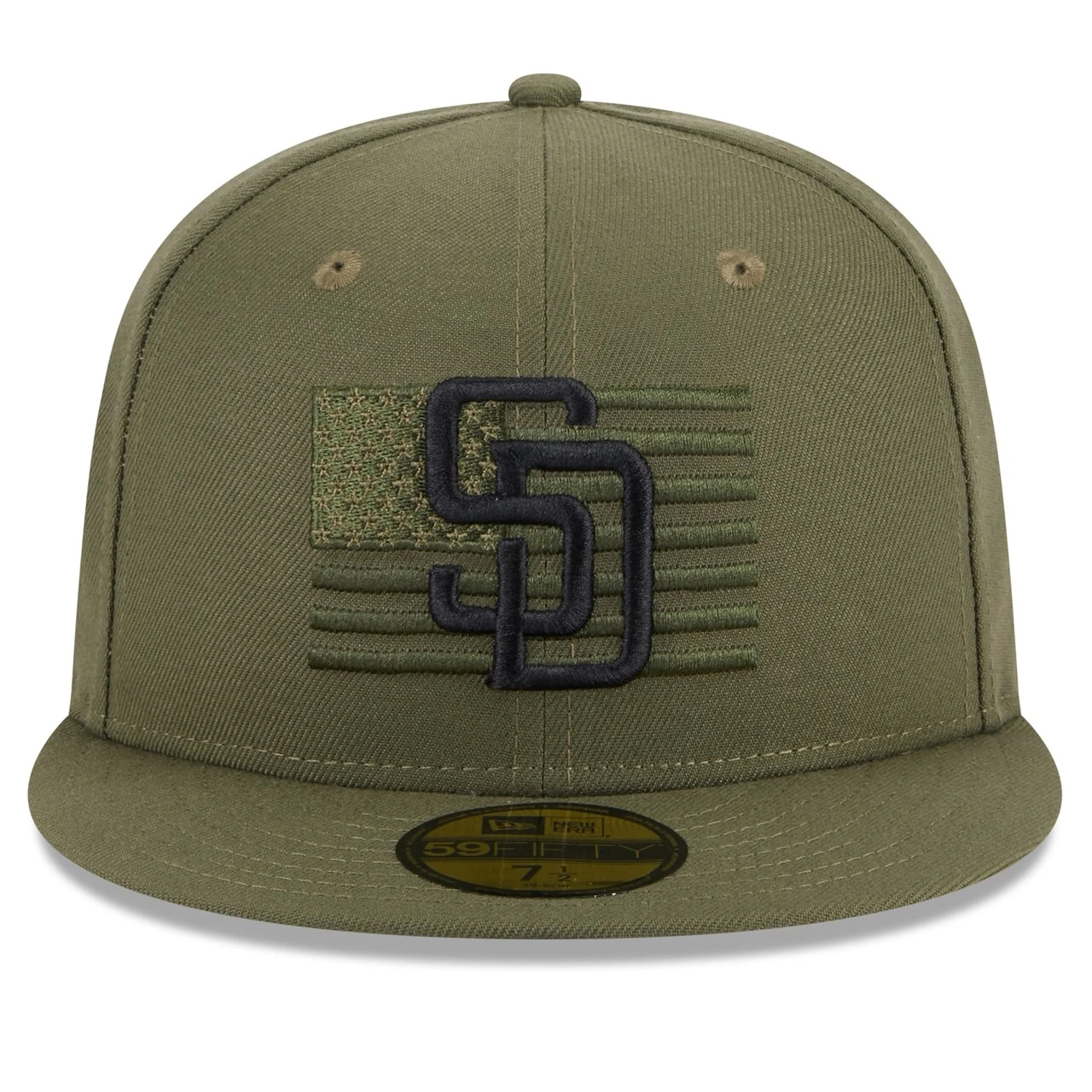 Men's San Diego Padres New Era Green 2023 Armed Forces Day On-Field 59FIFTY Fitted Hat 2 Men's San Diego Padres New Era Green 2023 Armed Forces Day On-Field 59FIFTY Fitted Hat - Image 2
