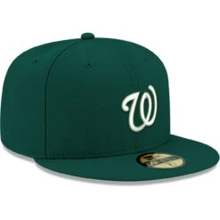 Men's Washington Nationals New Era Green White Logo 59FIFTY Fitted Hat -Baseball Sale Shop mens new era green washington nationals white logo 59fifty fitted hat pi4705000 altimages ff 4705598 1501e0937a3c6decf26ealt3 full