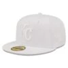 Men's Kansas City Royals New Era White On White 59FIFTY Fitted Hat